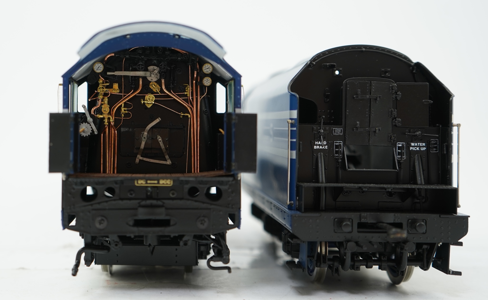 An 0 gauge Masterpiece Models model of LMS streamlined Coronation Class, Princess Alexandra, 6224, 4-6-2 tender locomotive, powered for two rail operation, with original box, instruction booklet and other paperwork.